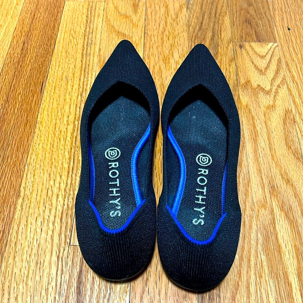 Rothy’s The Point Black shoe W8.5